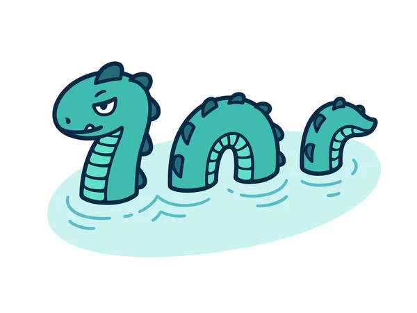 Mitolojik deniz yılanı — Stok Vektör