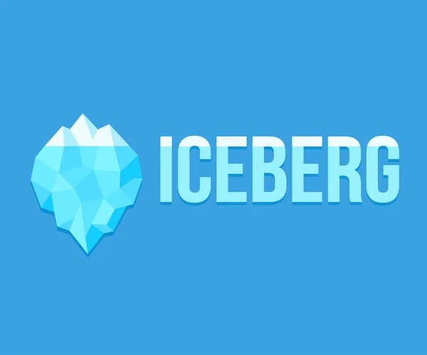 Logótipo geométrico de Iceberg —  Vetores de Stock