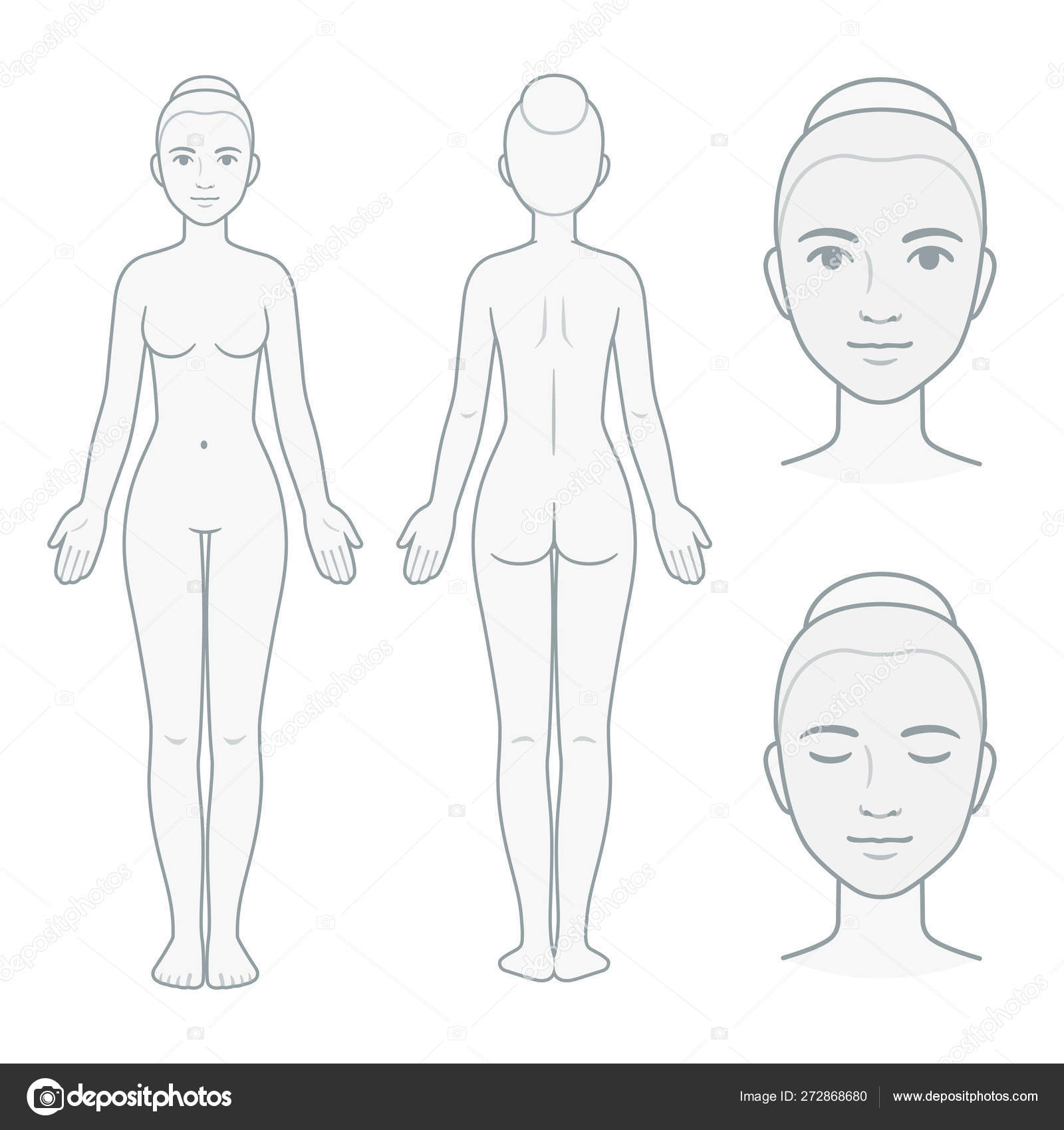 Blank Human Body Diagram/Template