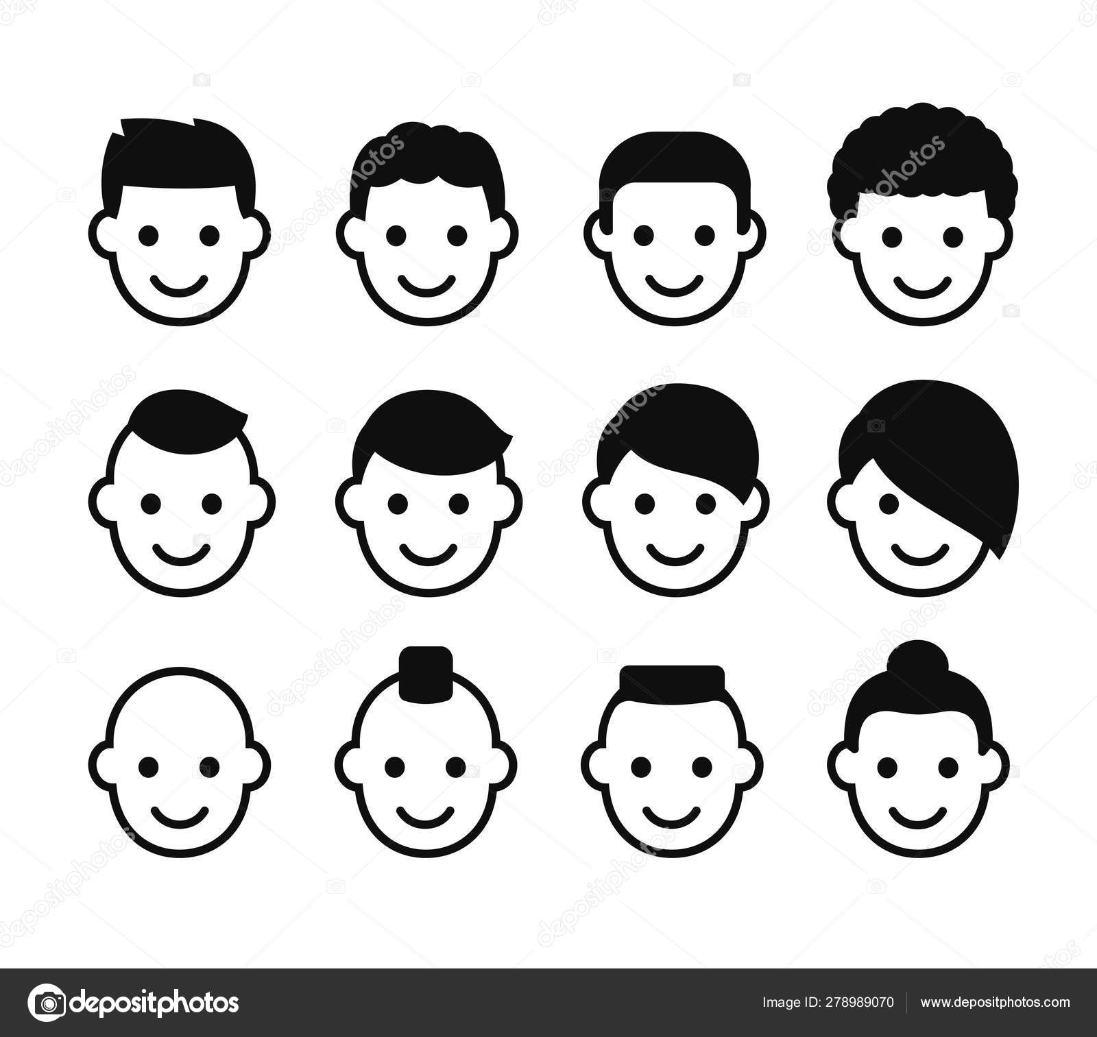 Male hairstyles icon set Stock Vector Image by ©Sudowoodo #278989070 Male hairstyles icon set Stock Vector Image by ©Sudowoodo #278989070