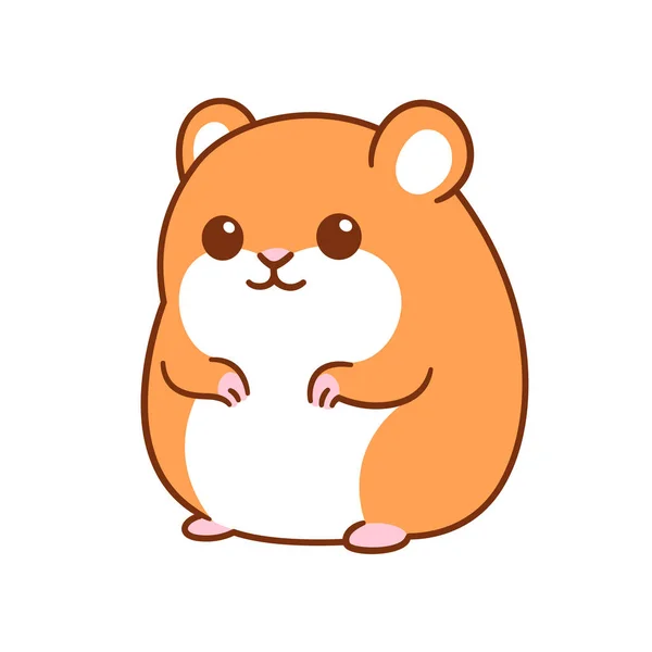 Hamster dessin animé mignon — Image vectorielle