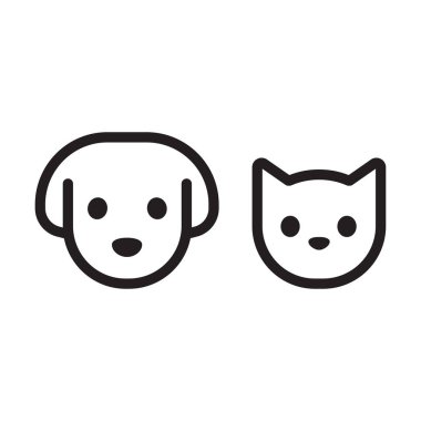 Kedi ve köpek kafası simgesi