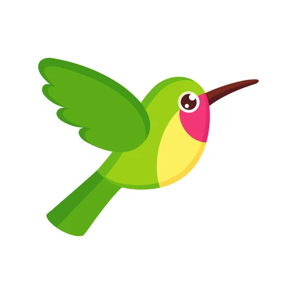 Roztomilý kreslený kolibřík — Stockový vektor
