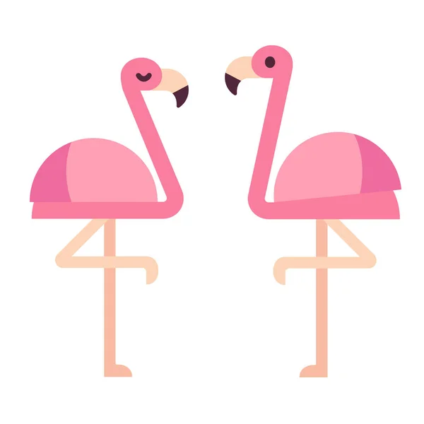 Karikatür flamingo illüstrasyon — Stok Vektör