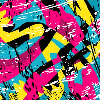 grafiti tarzı kaliteli vektör çizim tasarım için renk desen