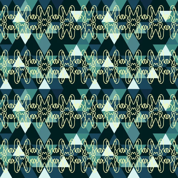 Modèle Géométrique Abstrait Sans Couture Avec Des Éléments Ville Effilochés — Image vectorielle
