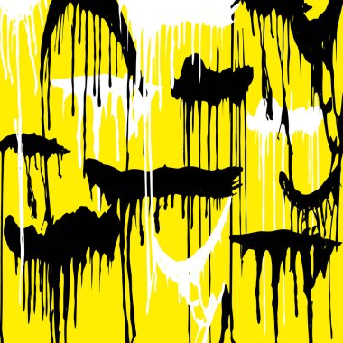 grafiti tarzı kaliteli vektör çizim tasarım için renk desen