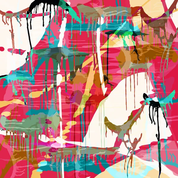 Motif Couleur Abstrait Dans Illustration Vectorielle Qualité Style Graffiti Pour — Image vectorielle