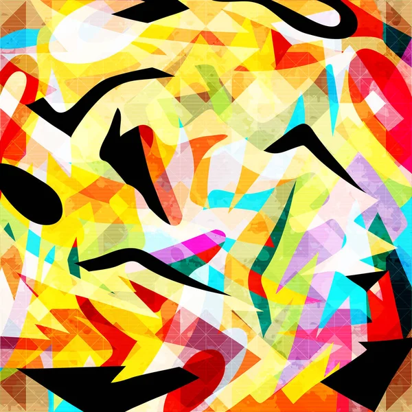 Patrón Color Abstracto Graffiti Estilo Calidad Vector Ilustración Para Diseño — Archivo Imágenes Vectoriales