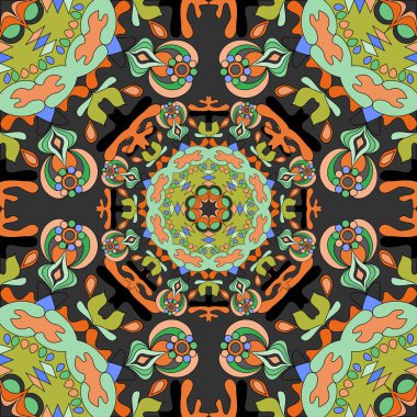 güzel seamless modeli. dekoratif elemanlar illüstrasyon