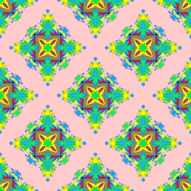 güzel seamless modeli. Dekoratif öğeler.