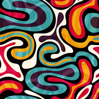 grafiti tarzı tasarımınız için parlak seamless modeli