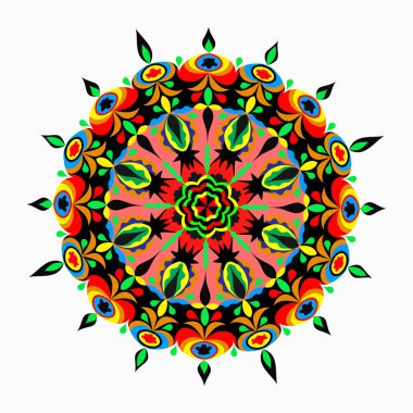 Mandalalar koleksiyonu. Yuvarlak süsleme desen