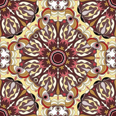 Güzel seamless modeli mandala ile süsleme. güzel arka plan 