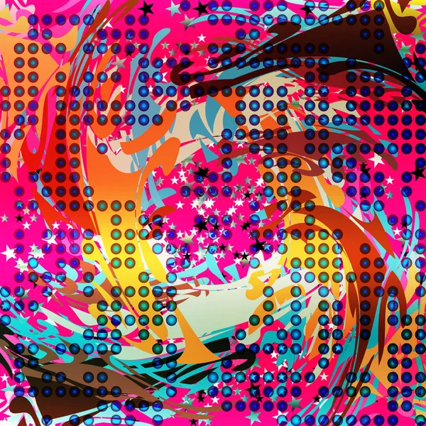 Colored Abstract Pattern Graffiti — Stock Photo, Image