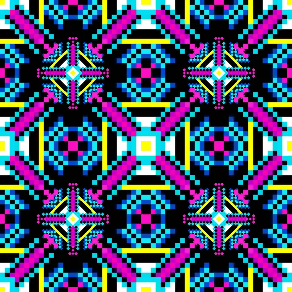 Belo Colorido Polígonos Padrão Sem Costura Geométrica — Fotografia de Stock