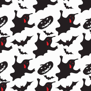 Cadılar Bayramı Dikişsiz desen arka plan duvar kağıdı