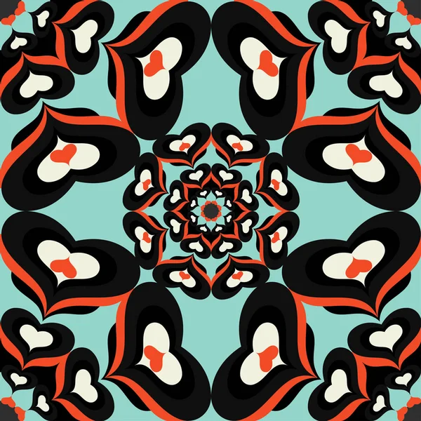 Mooie Naadloze Patroon Met Mandala Illustratie Ornament — Stockfoto