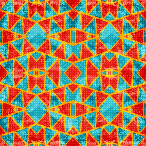 Poligon Oranye Dengan Latar Belakang Biru Ilustrasi Pola Geometris Tak — Stok Foto