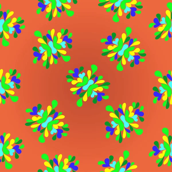 Flores Verano Patrón Ilustración Abstracta — Foto de Stock
