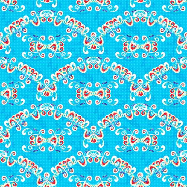 Abstract Colored Seamless Pattern Blue Background Illustration — Stockfoto