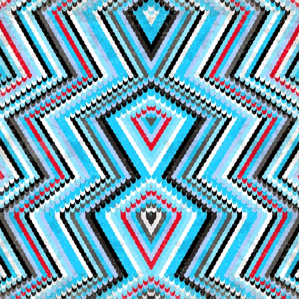 Fond Géométrique Bleu Cercles Colorés Lumineux Grunge Illustration Effet — Photo