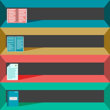 renkli office öğeleri tasarımınız için