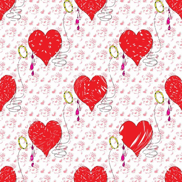 Corazón Día San Valentín Efecto Grunge — Foto de Stock