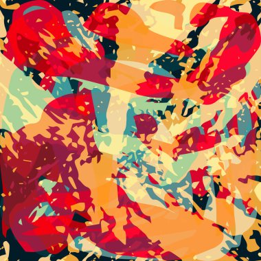 Güzel soyut karanlık grafiti desen illüstrasyon