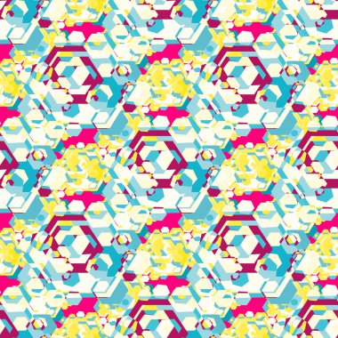 parlak grafiti geometrik seamless modeli grunge etkisi