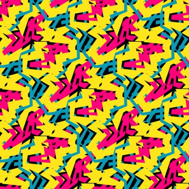 Renkli grafiti sorunsuz doku