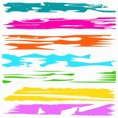 Renkli mürekkep lekeleri grafiti koleksiyonu