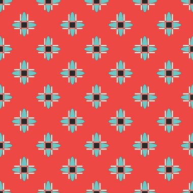 Retro tarzı geometrik seamless modeli