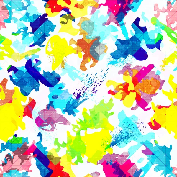 Цветной Абстрактный Бесшовный Рисунок Стиле Граффити Качественная Иллюстрация Вашего Дизайна — стоковое фото