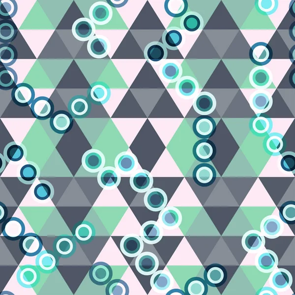 Colored geometric seamless pattern of triangles