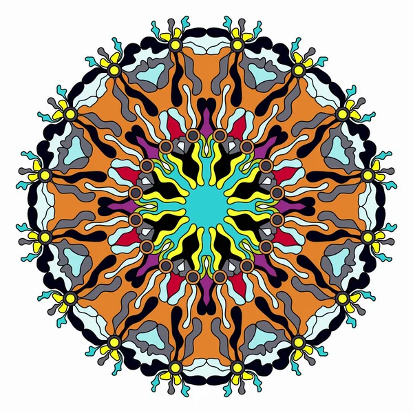 Mandala Colored Vintage Decorative Elements — Stock Photo, Image