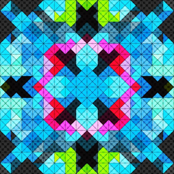 Невеликі Кольорові Багатокутники Безшовний Геометричний Фон — стокове фото