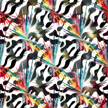 grafiti renkli soyut seamless modeli kalite illüstrasyon tasarımınız için stil