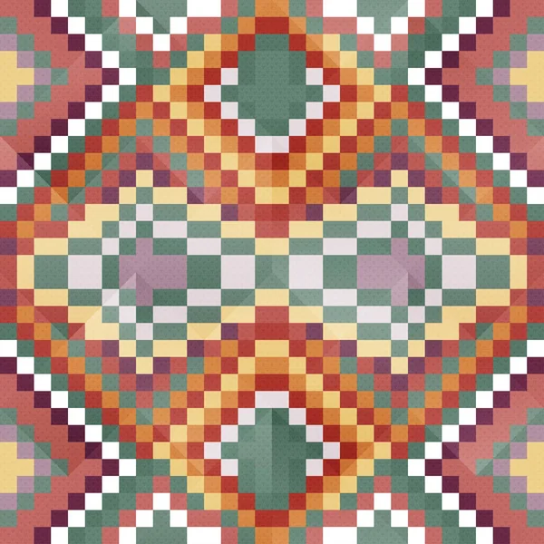 Bright Colored Polygons Dark Background Geometric Seamless Pattern Illustration — Stock Photo, Image