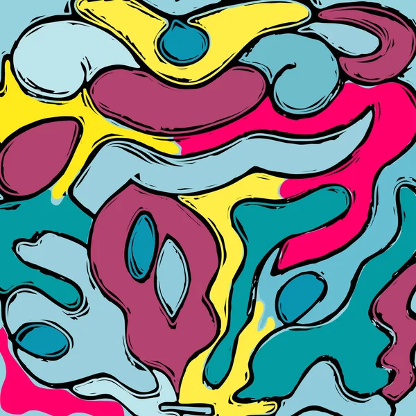 Colored Abstract Pattern Graffiti — Stock Photo, Image