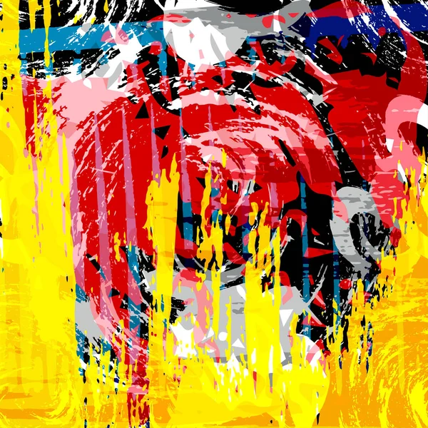 Цветные Линии Граффити Черном Фоне — стоковое фото