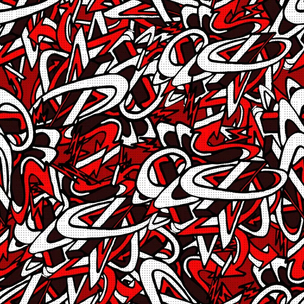 Graffiti Abstract Seamless Pattern Grunge Effect Illustration — Stock Photo, Image
