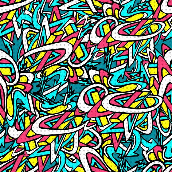 Graffiti Hintergrund Nahtlose Muster — Stockfoto