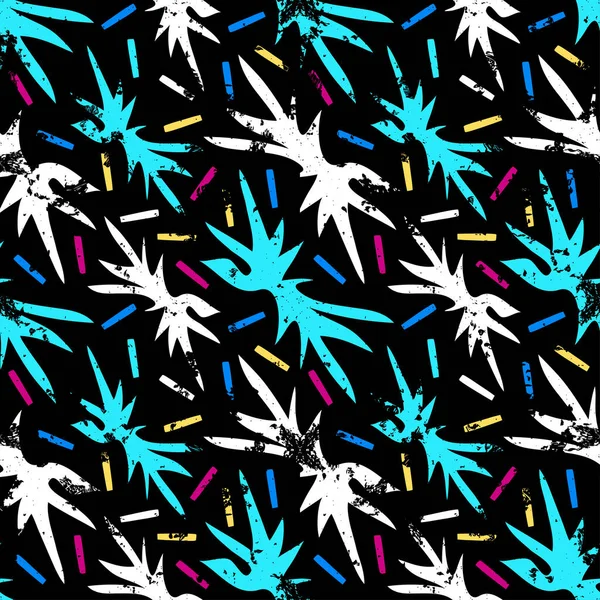 Grunge Colored Graffiti Seamless Pattern Illustration — Stock Photo, Image