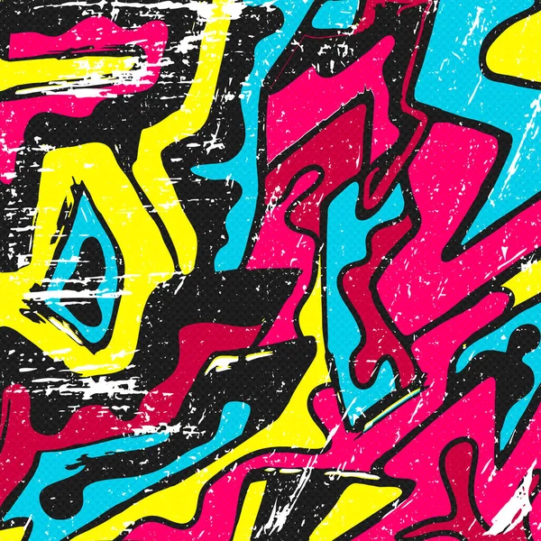 Ψυχεδελικό Γκράφιτι Grunge Μοτίβο Υφής Εικονογράφηση — Φωτογραφία Αρχείου
