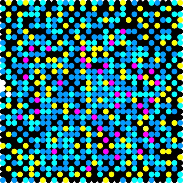 Pequenas Bolas Coloridas Fundo Geométrico Psicodélico — Fotografia de Stock