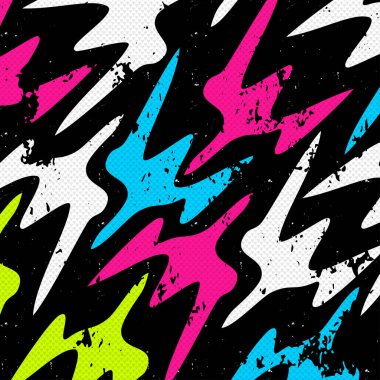 Grafiti güzel renkli arka plan grunge doku illüstrasyon