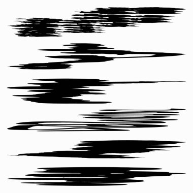 siyah grunge tasarım öğesi ayarla