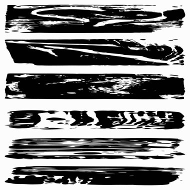 siyah grunge tasarım öğesi ayarla