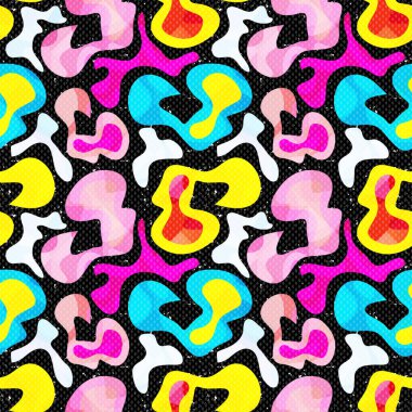 sorunsuz doku illüstrasyon renkli grafiti